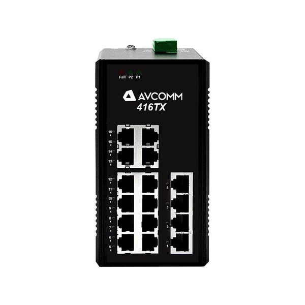 Avcomm 16-Port Unmanaged Industrial Ehternet Switches 10/100 Mbits 16-Port 416TX - main